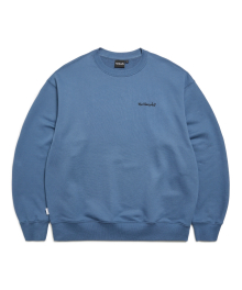 SMALL SIGN LOGO SWEATSHIRT - D/BLUE