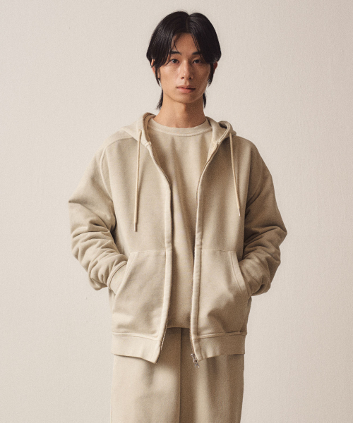 Raven Extension Hooded Zip-Up_Бежевый