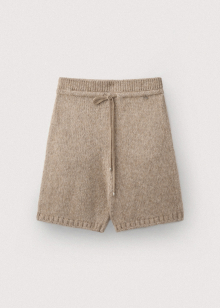 Italy yarn short pants_Cappuccino