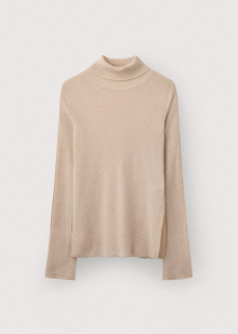 Weightless wool turtleneck pullover_Skin