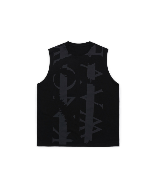 Большой логотип безрукавка KNT080m (BLACK)