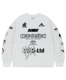 MGD SYMBOL LS TEE WHITE(MG2EFMT565A)