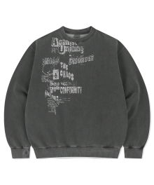 DISORDER PIGMENT SWEATSHIRT CHARCOAL(MG2EFMM457A)