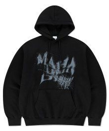 INK DISTORTION HOODIE BLACK(MG2EFMM410A)