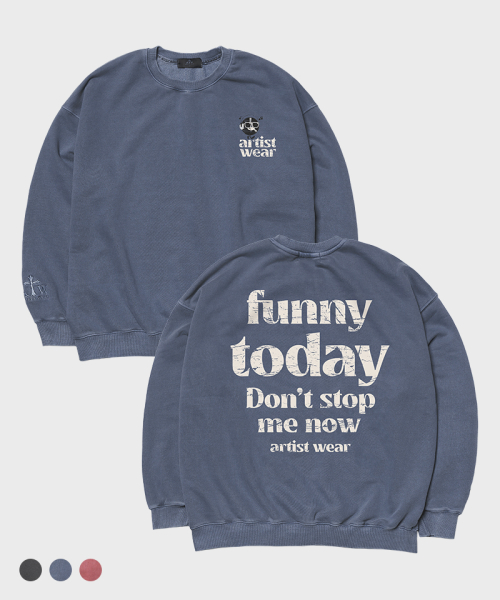Funny Today пигментный свитшот GN