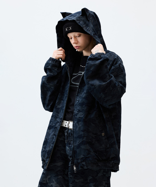 CRITICのDEVIL EARS CAMO WASHING SET UP DENIM HOODY ZIP UP MUSINSA | CRITIC DEVIL EARS CAMO WASHING SET UP DENIM HOODY