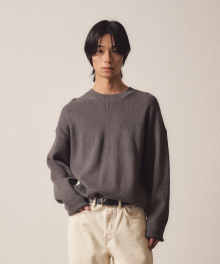 LooseFit Basic Knit_Charcoal