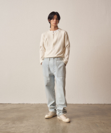 Henley Neck Knit_Ivory