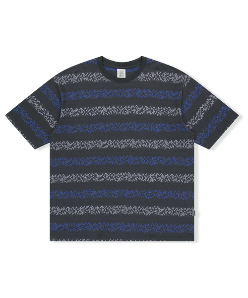 예스아이씨(YESEYESEE) SN Jacquard Tee Charcoal - 사이즈