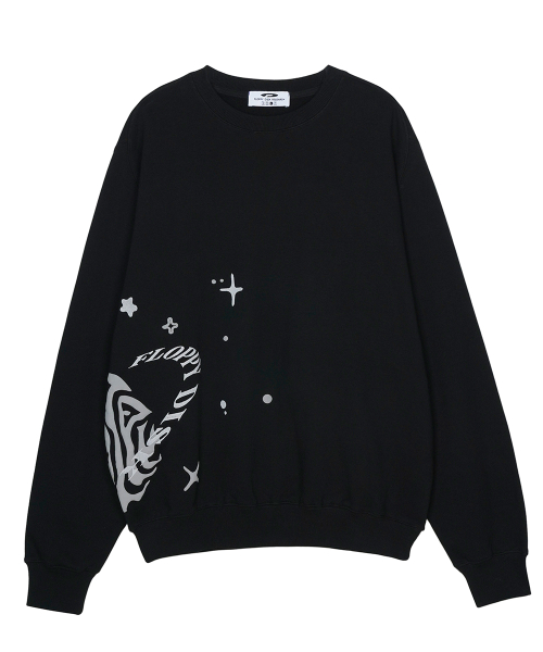Twinkle Bloom floopy Crewneck Черный