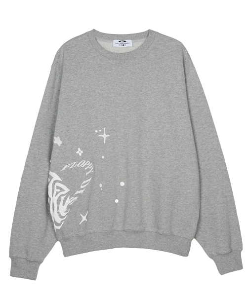 Twinkle Bloom floopy Crewneck M.Серый