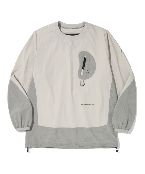 BREATHABLE длинный SLEEVE PULLOVER_LIGHT GRAY_WLT033