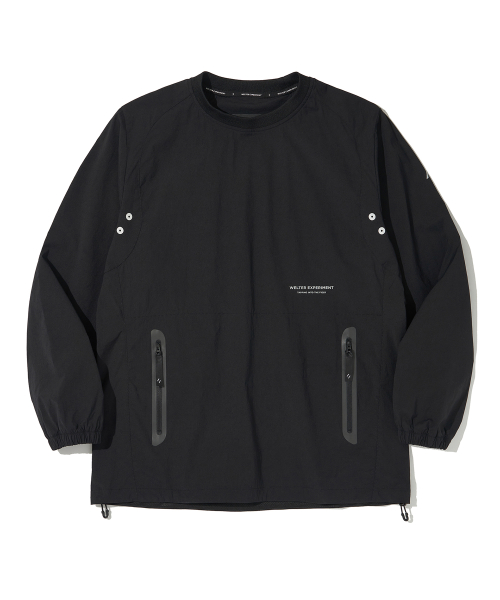 ATTABAD STRETCH WINDBREAK PULLOVER_BLACK_WLT030