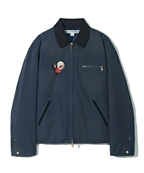 Рабочая куртка 3M Thinsulate VTG Washed Navy с подкладкой