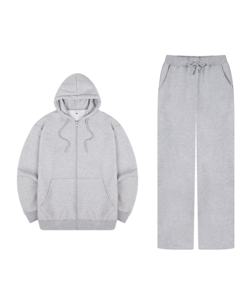 [SET] Костюм с зипкой и широкими штанами, 2 Colors