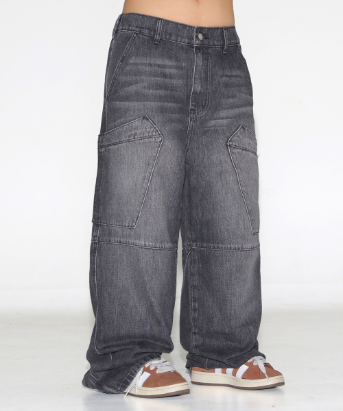 パンツ XTONZ XP240 Front Pocket Washed Denim Pants BLACK XP240BK パンツ XTONZ XP240 Front Pocket Washed Denim Pants BLACK