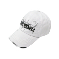 Carlo Damage Ball Cap - White