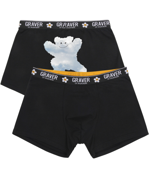 [1PACK] Мужские боксеры Cloud Bear Smile Black