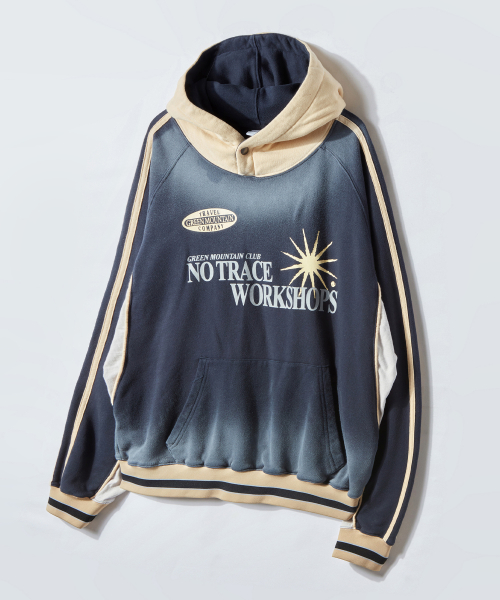 Spray комбинированный пайпинг форменный худи Navy