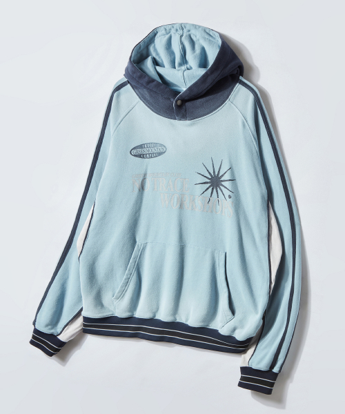 Худи-униформа с принтом и кантом Light Blue