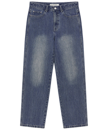 CHAIN TWILL DENIM PANTS [BLUE]