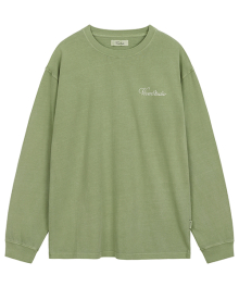 CURSIVE LOGO LONG SLEEVE [LIGHT GREEN]