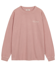 CURSIVE LOGO LONG SLEEVE [PINK]