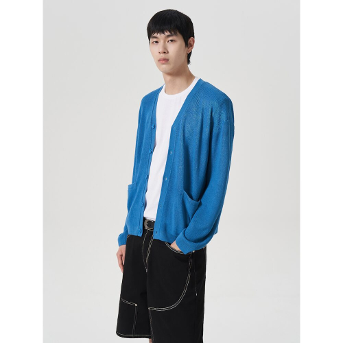 Gangnyeon Y-образный кардиган Blue