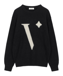 KID MOHAIR INTASHA PULLOVER [BLACK]