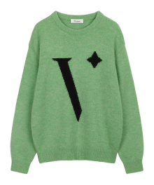 KID MOHAIR INTASHA PULLOVER [GREEN]