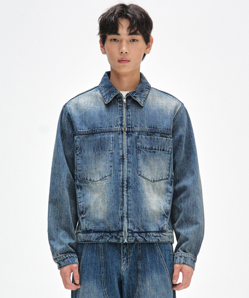 Деним Zip Jacket DCJK002СинийA