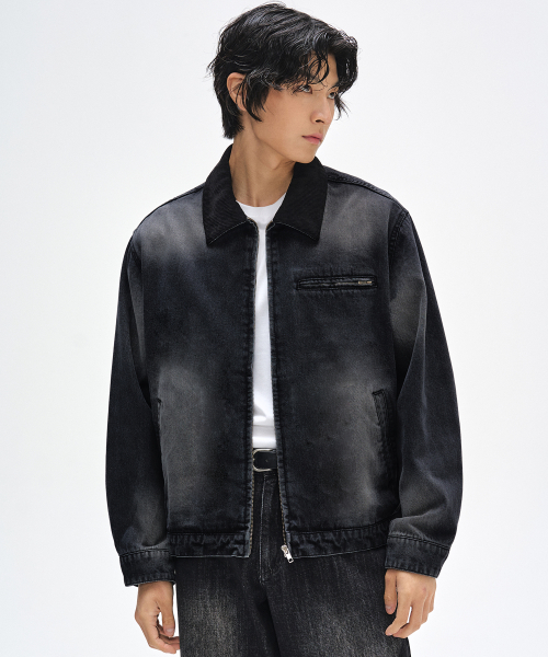Деним Work Jacket DCJK003ЧерныйA