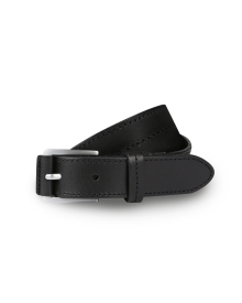 STITCHED SLIM BELT BLACK