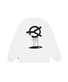 SPRAY DRIP LONG SLEEVE - WHITE