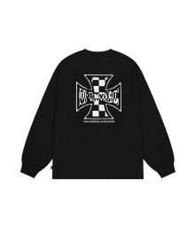 CHECK CROSS LONG SLEEVE - BLACK