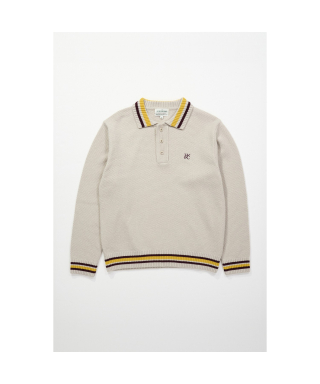 헨리코튼(HENRY COTTONS) [British Sporting Club] Color mixed polo knit 상품 이미지