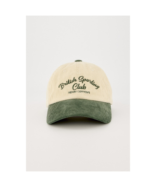 헨리코튼(HENRY COTTONS) [British Sporting Club] Corduroy two tone ball cap 상품 이미지