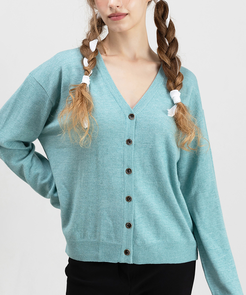 Базовый шерстяной кардиган 2TYPE (4color)