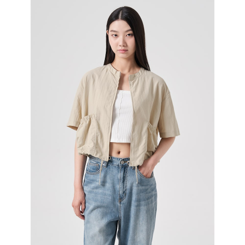 Футболка-джемпер с круглым вырезом Beige (324839LY3A)