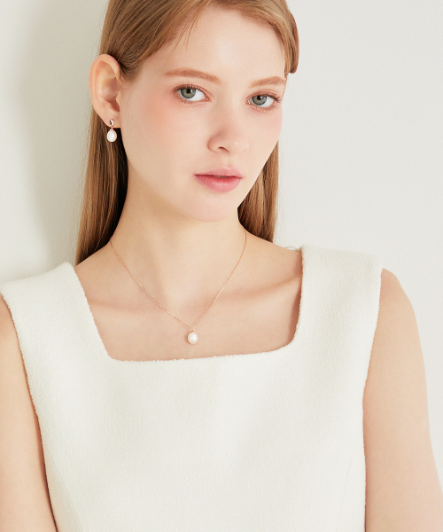 제이에스티나() BASIC PERLINA 14K 바로크 진주 목걸이 (JJP1NF4BF222R4420) 상품 이미지