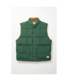 [British Sporting Club] Square quilting down vest_AHVAW24711GRX