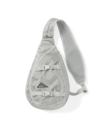 Washed Nylon Sling Bag Cream