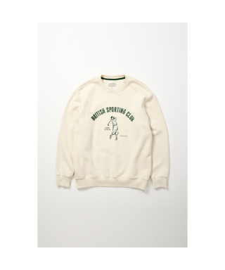 헨리코튼(HENRY COTTONS) [British Sporting Club] Vintage artwork sweatshirt_AHTAW24731IVX 상품 이미지