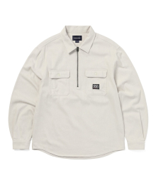 Half Zip Shirt Ivory