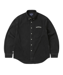 Washed Denim Shirt Black