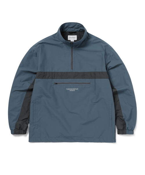 Half Zip Sports Pullover Синий