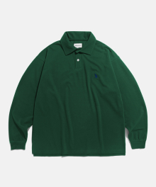 Over LS Pique Polo Shirt Forest