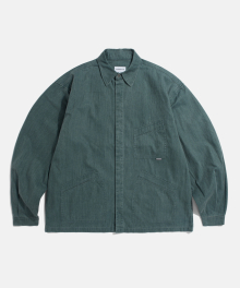 91 Work Shirt Jacket Teal Navy