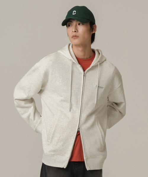 Худи на молнии Small Authentic, овсяный
