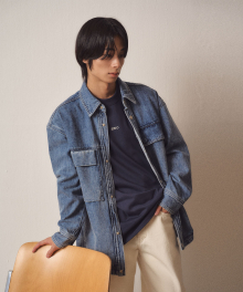 Hidden Blue Denim Shirket